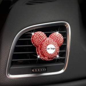 Ambientador de Coche con Logotipo de Coche Personalizado Más Vendido, Clip de Salida de Aire Acondicionado con Pedrería, Decoración, Perfume para Coche, Difusor de Fragancia - Product Image 4
