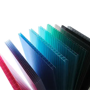 Производители пластиковых теплиц, 100% качество, поликарбонатный полый лист, лучший цветной поликарбонатный полый лист