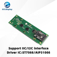 Layar LCD Standar Tinggi JXD2002A-IIC STN Abu-abu Positif Antarmuka IIC/I2C dengan Lampu Latar 20*2 Modul Tampilan LCM Dot Matrix