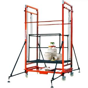 Platform Perancah Lipat 2M hingga 12M 500KG 300KG, Lift Konstruksi Tali Kawat Elektrik, <span class=keywords><strong>Hoist</strong></span> Hidrolik Otomatis - Product Image 1