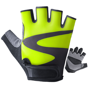 Gants de gymnastique en caoutchouc demi-doigt en cuir Sports Yoga en plein air Entraînement Musculation Entraînements athlétiques légers Haltérophilie Fitness - Product Image 1