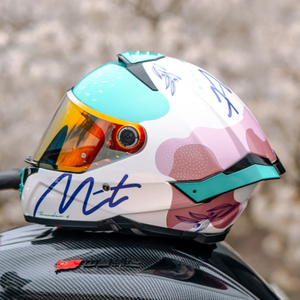 Casque intégral MT Helmets Thunder 4, design graphique ABS, visière transparente, homologué ECE, fermeture à dégagement rapide - Product Image 5