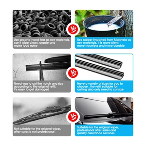 ยางปัดน้ำฝนรถยนต์ YX ASLAM แบบเติมได้ ทำจากยางธรรมชาติ - Product Image 6