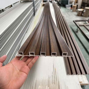 Hạt gỗ composite WPC rãnh tường Bảng điều khiển Tấm ốp cho trang trí nội thất - Product Image 5