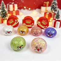Jouet Squishy de Noël 2026 en forme de boulettes scintillantes, jouet anti-stress et de décompression, Squishies en forme de petits pains vapeur