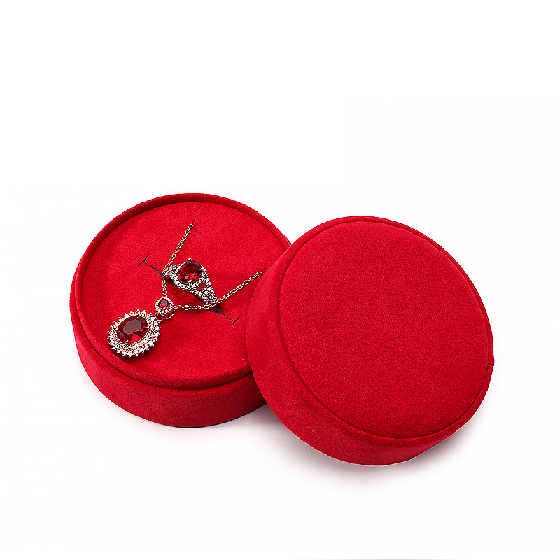 Caja roja brillante (8*8*4,5 cm)
