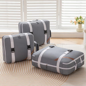 กระเป๋าซิปใส่เครื่องสำอางในครัวเรือนแบบพกพาความจุขนาดใหญ่เป็นมิตรต่อสิ่งแวดล้อมทันสมัย - Product Image 3