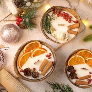 <b>Coconut</b> Bowl Scented <b>Candle</b> Seed Material Handmade Anti-Odor Holiday Souvenir Manufacturers Wholesale - Product Image 1
