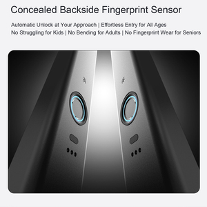 <span class=keywords><strong>Serrure</strong></span> de <span class=keywords><strong>portail</strong></span> extérieur intelligente Tuya Wifi à poignée longue, double face, étanche IP68, avec reconnaissance faciale 3D et empreinte digitale - Product Image 4
