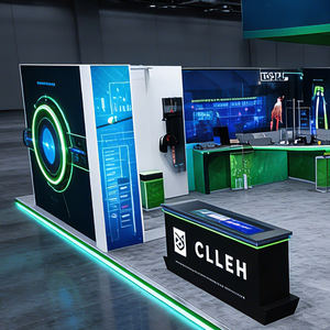 ออกแบบบูธแสดงสินค้าแบบมีไฟส่องด้านหลังขนาด 20x20 ฟุต ผนังกล่องไฟแบบโมดูลาร์ บูธจัดแสดงนิทรรศการสำหรับงาน ASHP - Product Image 2