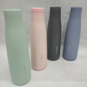Bottiglia d'acqua in acciaio inossidabile Premium con isolamento personalizzato PINKAH Design moderno semplice a doppia parete Thermos a forma di Thermos caldo termico - Product Image 4