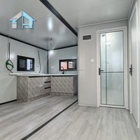 Maisons en conteneur préfabriquées de luxe détachables de 20 pieds avec 2 chambres à coucher Maison en conteneur extensible de 40 pieds avec salle de bain complète