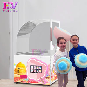 חוט ממתקים חשמלי עגלת כותנה מכונה לממתקים כותנה עבור תעשיית פארק סופרמרקט עם כיסוי - Product Image 4