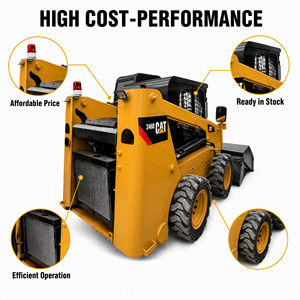 Maquinaria Usada Original CAT 246D Minicargadora de Alto Rendimiento para Trabajos de Construcción con CE EPA en Stock - Product Image 1
