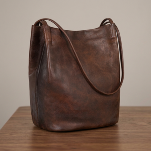 Pochette en cuir véritable pour femme avec fermeture éclair, imperméable, légère, antivol, sacs à main décontractés, capacité 3L+, mariages - Product Image 1