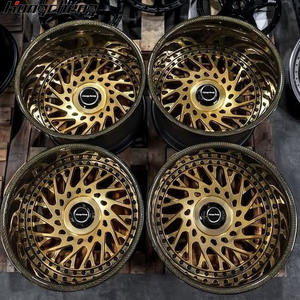 Jantes personnalisé<span class=keywords><strong>es</strong></span> deux pièces trois pièces 18 "or 5x114.3 5x120 5x112 en fibre de carbone forgé<span class=keywords><strong>es</strong></span> pour voiture de luxe LEXUS <span class=keywords><strong>ES</strong></span> 16 BMW Porsche - Product Image 3