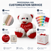 Ours en peluche personnalisé avec logo, fabrication OEM/ODM, animal en peluche doux pour cadeau promotionnel, faible MOQ, peluches en gros