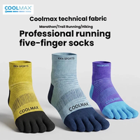 Coolmax – chaussettes à cinq doigts pour hommes et femmes, chaussettes de sport professionnelles, de randonnée, de course à pied, respirantes, à séchage rapide