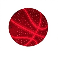 Ballon de basketball LED pour adultes, rouge, en PU, diamètre 76 cm, pour intérieur et extérieur, vente en gros d'usine, produit phare
