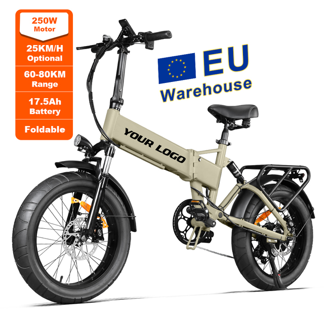 In Stock EB3 48V 500W 17.5AH Ebike 7 Speed Gears Fat Tire Electric Bike Eu Warehouse Rang 80km 25Km/h Fat Tire E-bike