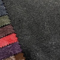 Tissu en cuir verni vinyle, tissu de styliste en cuir