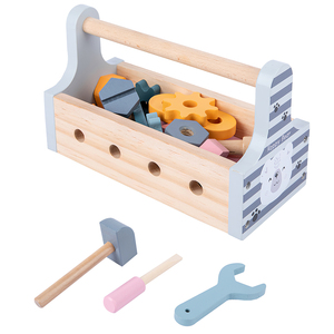 Montessori Disassembly Set Kids Toolbox Toy Wooden pretend Game Puzzle Repair Carpenter Simulation toy Boy Gift