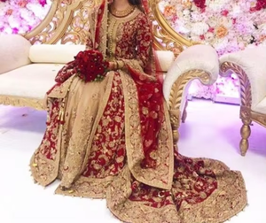 ATIYA LIBAS precioso vestido Lehenga Choli de acetato indio/paquistaní con Dupatta para boda bordado Zardozi pesado-2019 - Product Image 3