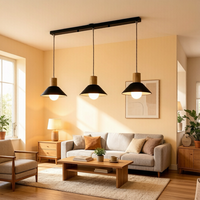 Lampe suspendue LED acoustique en feutre PET durable, hauteur réglable, insonorisante, finition grise, haute luminosité, protection des yeux, pour la maison