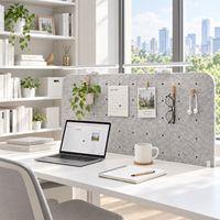 Cloison de bureau multifonctionnelle en feutre PET approuvée ISO BSCI, écran acoustique d'intimité, solutions de conception personnalisées
