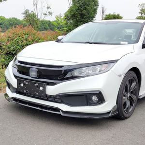 Kit carrosserie Welta : Lame de pare-chocs avant, séparateur et diffuseur noir brillant pour 10e génération 2019-2021 – Nouveau modèle à fixer par vis, en plastique ABS+PP - Product Image 6