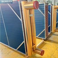 Échangeur de chaleur de chaudière de cuivre de conception d'aileron de tube de haute performance pour le chauffage hydronic