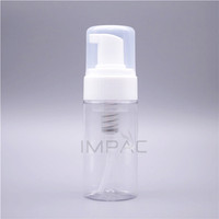 Bouteilles en plastique transparentes pour emballage de savon moussant 100 ml avec pompe à mousse, contenant 100 g