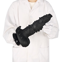 Plug anal en silicone fantaisie Alien avec picots, bosses en relief et base à ventouse, godemiché anal texturé pour hommes et femmes, jouet sexuel