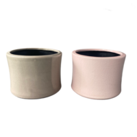 Ventes en gros de pots de fleurs en céramique modernes écologiques faits à la main, pots colorés pour la décoration de jardin et de la maison