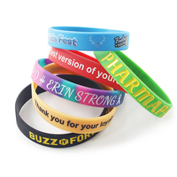 Großhandel Logo-Schmuck Geprägte Gummi-Silikon-Armbänder Günstige Armbänder Maßgefertigte Sport-Silikon-Armbänder