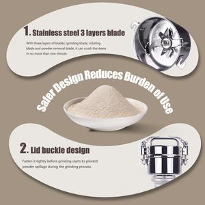 Hot Bán 150G Nhà Máy Tốc Độ Cao Thép Không Gỉ 430 Bột Hạt Tiêu Đậu Khô Thực Phẩm Di Động Gia Vị Máy Xay - Product Image 6