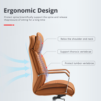 Chaise de bureau de direction en cuir PU à dossier haut, prix bas, luxe, haute qualité, ergonomique