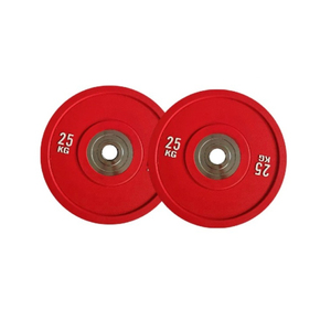 Discos de Goma para Gimnasio de 25 lb y Barras, Discos de Peso de Goma Multicolores Económicos - Product Image 3
