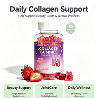 Gommose al Collagene Senza Zucchero con Vitamine C, D, B12 e Collagene di Tipi I, II, III, V, X - Integratore di Collagene