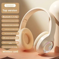 Casque M3 lumineux transfrontalier le plus vendu pour 5.3, circum-auriculaire, haute performance, avec fente pour carte, pliable, universel, ANC, IPX3