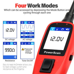 Testeur <span class=keywords><strong>de</strong></span> circuit automobile PowerScan avec écran couleur TFT 12-24V, outil <span class=keywords><strong>de</strong></span> détection <span class=keywords><strong>de</strong></span> court-circuit/ouverture <span class=keywords><strong>de</strong></span> circuit, étui <span class=keywords><strong>de</strong></span> transport - Product Image 2