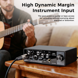 Biner MQ22 Studio <span class=keywords><strong>Audio</strong></span> <span class=keywords><strong>Interface</strong></span> <span class=keywords><strong>2</strong></span> Kanäle Eingänge <span class=keywords><strong>USB</strong></span>-Soundkarte für PC Studio-Aufnahme - Product Image 5