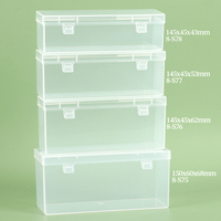 YUZMEI Boîtes de rangement en plastique vides en gros, étuis transparents pour seringues, boîtes de rangement pour outils de nail art, conteneurs de rangement pour petits objets