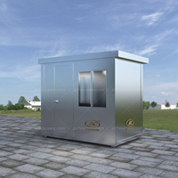 Afrique du sud portable boîte mobile garde maison malaisie préfabriqué cabine de sécurité en acier inoxydable