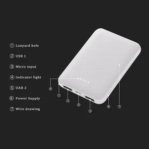 عالية قدرة مزدوجة USB مايكرو المدخلات واجهة ليثيوم بوليمر بطارية ضئيلة تجدد Powerbank 10000mah العالمي خزان طاقة يعمل بالطاقة الشمسية