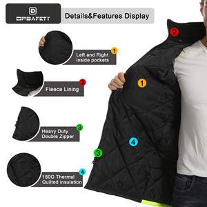 Uniformes de Protección Unisex de Poliéster con Certificación ANSI/EN20471 de Alta Visibilidad, Impermeables, Reflectantes y con Protección contra Pinchazos - Product Image 3