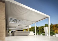 Prix d'usine Personnalisé Motorisé Bioclimatic Aluminium Pergola Persienne Toit Skypoly Aluminium Gazebo Extérieur Aluminium Nature
