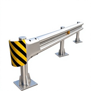 Barrière de sécurité routière en acier à trois poutres certifiée EN1317 pour autoroute du Qatar, prix usine - Product Image 1