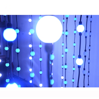 Guirlande lumineuse de scène suspendue Ibestwork Christmas Clear Milky White Gold Shell IP65 RGB DMX3D LED, Ra95, dimmable, DC15V
