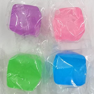 Hot-selling Unisex Square Striped Ice Cube <b>Squishy</b> Fidget Toy Individually Packaged Maltose Slow Rebound Squeeze Stress Ball 14 - Product Image 3